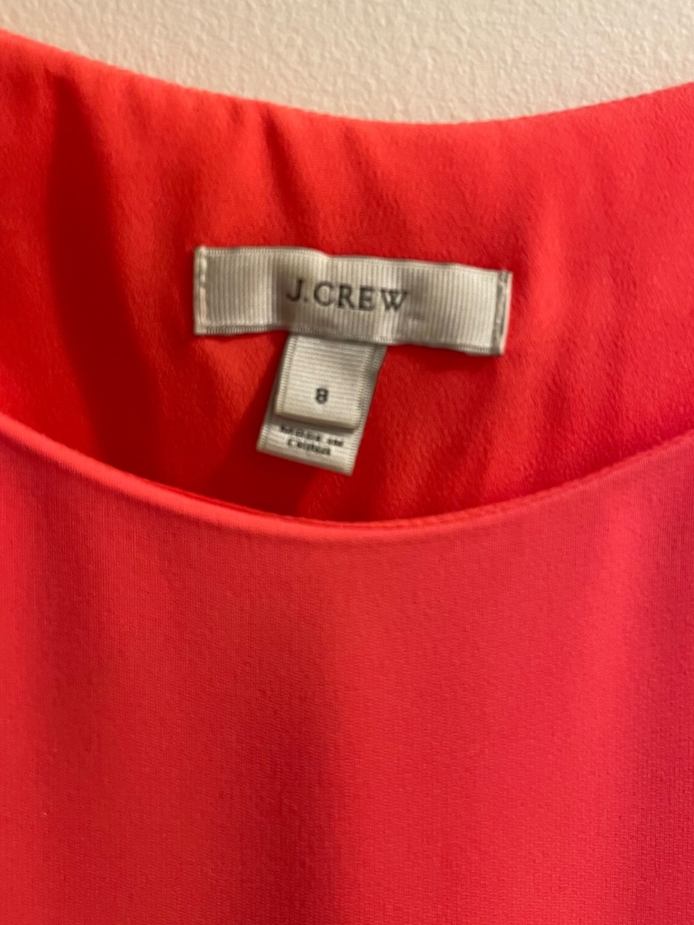 J. Crew Coral Sleeveless Fit-and-Flare Mini Dress - Picture 2 of 7